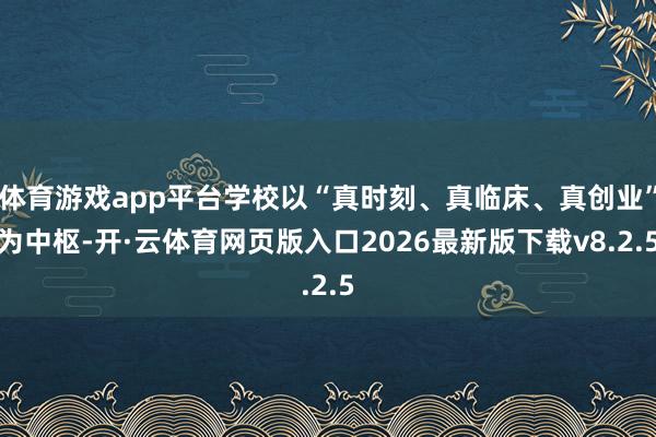 体育游戏app平台学校以“真时刻、真临床、真创业”为中枢-开·云体育网页版入口2026最新版下载v8.2.5