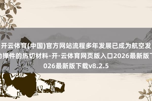 开云体育(中国)官方网站流程多年发展已成为航空发动机高温动掸件的热切材料-开·云体育网页版入口2026最新版下载v8.2.5